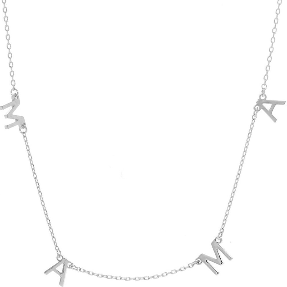 Silver MAMA Necklace